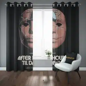 خرید پرده پانچ طرح ویکند The Weeknd - کارماتوس (پرده پانچی, پرده پانچی خواننده, دکوراسیون) از کرماتوس