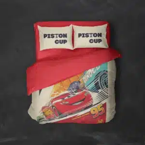 خرید روتختی طرح انیمیشن ماشین ها Cars یک و دو نفره - کارماتوس (دکوراسیون, روتختی, روتختی انیمیشن) از کرماتوس