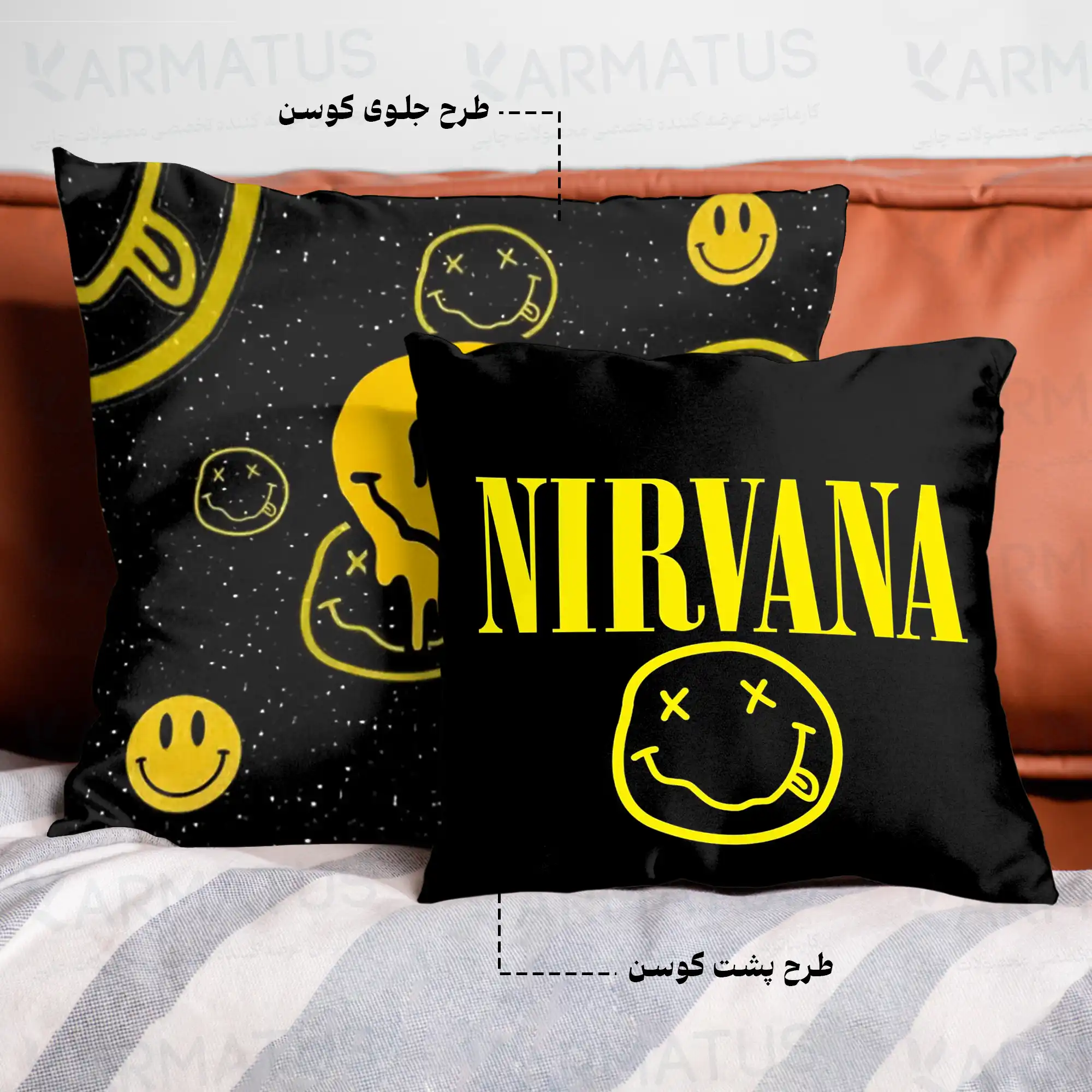 کوسن طرح گروه موسیقی نیروانا Nirvana کد 3 290,000&Nbsp;تومان &Ndash; کارماتوس کوسن طرح گروه موسیقی نیروانا Nirvana