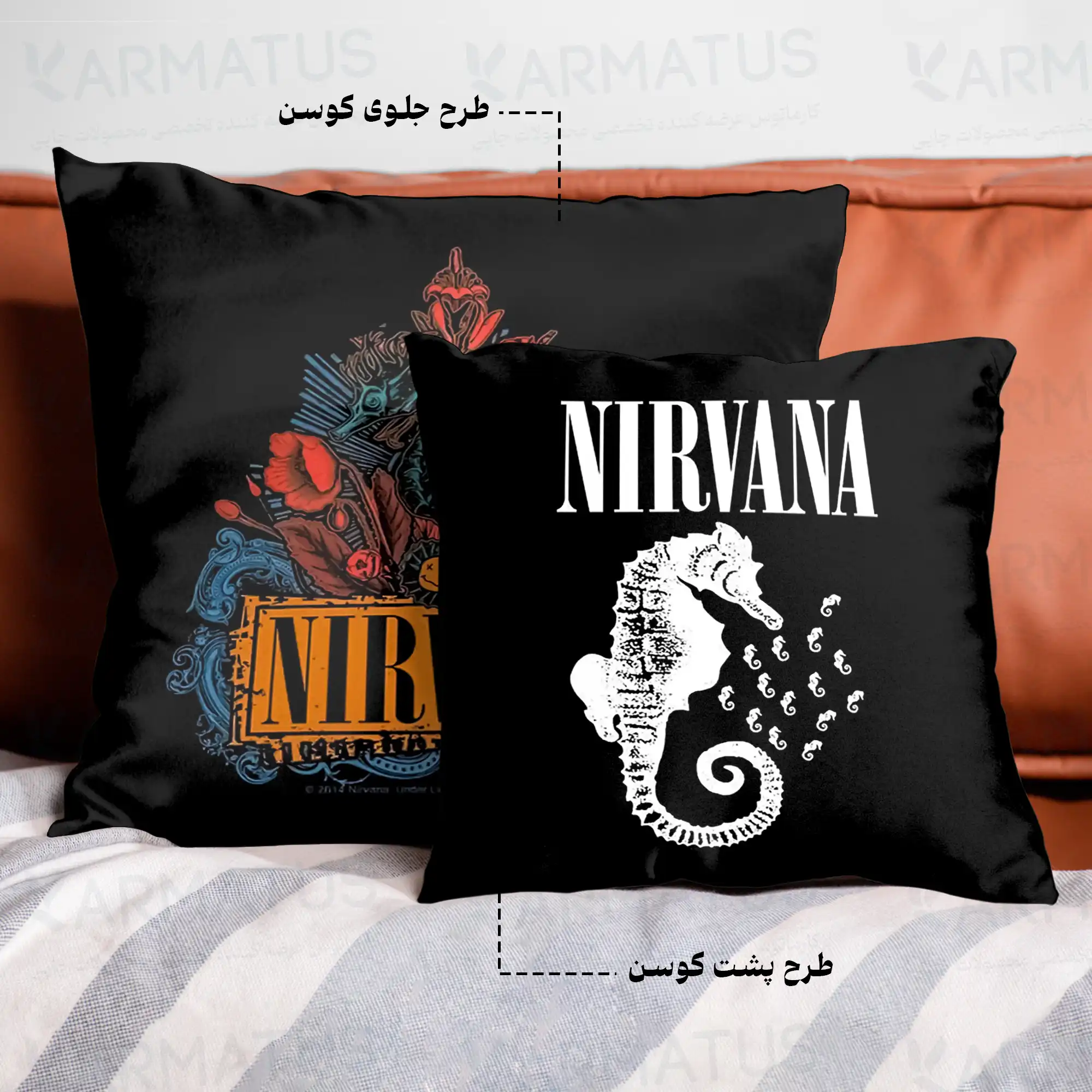 کوسن طرح گروه موسیقی نیروانا Nirvana کد 4 290,000&Nbsp;تومان &Ndash; کارماتوس کوسن طرح گروه موسیقی نیروانا Nirvana