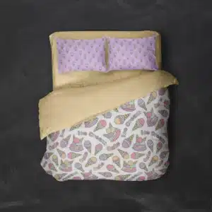 خرید روتختی طرح بستنی Ice Cream یک و دونفره - کارماتوس (دکوراسیون, روتختی, روتختی خوراکی) از کرماتوس