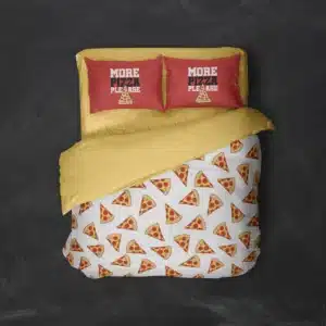 خرید روتختی طرح پیتزا Pizza یک و دونفره - کارماتوس (دکوراسیون, روتختی, روتختی خوراکی) از کرماتوس