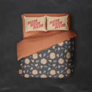 خرید روتختی طرح پیتزا Pizza یک و دونفره - کارماتوس (دکوراسیون, روتختی, روتختی خوراکی) از کرماتوس