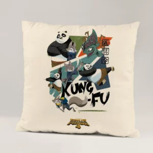 خرید کوسن طرح پاندای کونگ فو کار Kung Fu Panda  - کارماتوس (دکوراسیون, کوسن, کوسن انیمیشنی) از کرماتوس