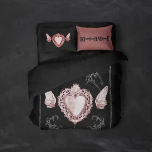 خرید روتختی طرح دفترچه مرگ Death Note یک و دو نفره - کارماتوس (دکوراسیون, روتختی, روتختی انیمه) از کرماتوس