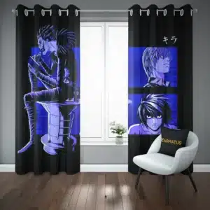 خرید پرده پانچ انیمه دفترچه مرگ Death Note - کارماتوس (پرده پانچ انیمه, پرده پانچی, دکوراسیون) از کرماتوس