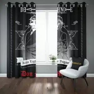 خرید پرده پانچ انیمه دفترچه مرگ Death Note - کارماتوس (پرده پانچ انیمه, پرده پانچی, دکوراسیون) از کرماتوس