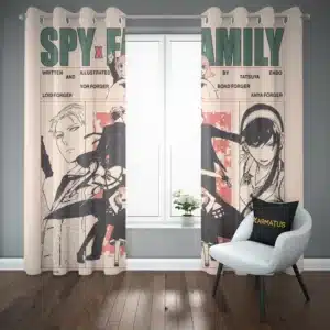 خرید پرده پانچ طرح خانواده جاسوس Spy X Family - کارماتوس (پرده پانچ انیمه, پرده پانچی, دکوراسیون) از کرماتوس