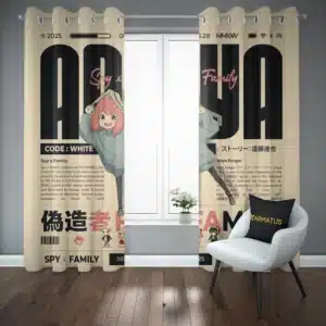 خرید پرده پانچ طرح خانواده جاسوس Spy X Family - کارماتوس (پرده پانچ انیمه, پرده پانچی, دکوراسیون) از کرماتوس