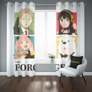 خرید پرده پانچ طرح خانواده جاسوس Spy X Family - کارماتوس (پرده پانچ انیمه, پرده پانچی, دکوراسیون) از کرماتوس