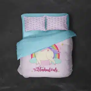 خرید روتختی طرح یونیکورن Unicorn یک و دونفره - کارماتوس (دکوراسیون, روتختی, روتختی حیوانات) از کرماتوس