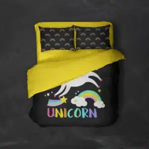 خرید روتختی طرح یونیکورن Unicorn یک و دونفره - کارماتوس (دکوراسیون, روتختی, روتختی حیوانات) از کرماتوس