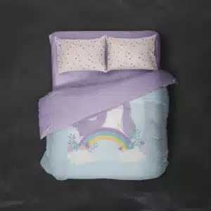 خرید روتختی طرح یونیکورن Unicorn یک و دونفره - کارماتوس (دکوراسیون, روتختی, روتختی حیوانات) از کرماتوس