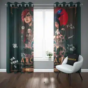 خرید پرده پانچ طرح آرکین Arcane - کارماتوس (پرده پانچی, پرده پانچی انیمیشن, پرده پانچی فیلم و سریال, دکوراسیون) از کرماتوس