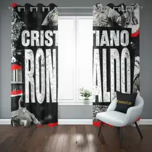 خرید پرده پانچ کریستیانو رونالدو Cristiano Ronaldo - کارماتوس (پرده پانچ بازیکن فوتبال, پرده پانچی, دکوراسیون) از کرماتوس