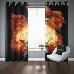 خرید خرید و قیمت پرده پانچ طرح الدن رینگ Elden Ring - کارماتوس (پرده پانچی, پرده پانچی گیمینگ, دکوراسیون) از کرماتوس