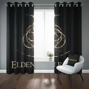 خرید خرید و قیمت پرده پانچ طرح الدن رینگ Elden Ring - کارماتوس (پرده پانچی, پرده پانچی گیمینگ, دکوراسیون) از کرماتوس