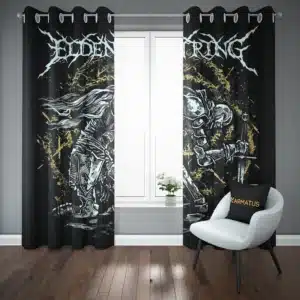 خرید خرید و قیمت پرده پانچ طرح الدن رینگ Elden Ring - کارماتوس (پرده پانچی, پرده پانچی گیمینگ, دکوراسیون) از کرماتوس