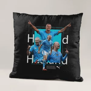 خرید خرید و قیمت کوسن طرح ارلینگ هالند Erling Haaland  - کارماتوس (دکوراسیون, کوسن, کوسن بازیکن فوتبال) از کرماتوس