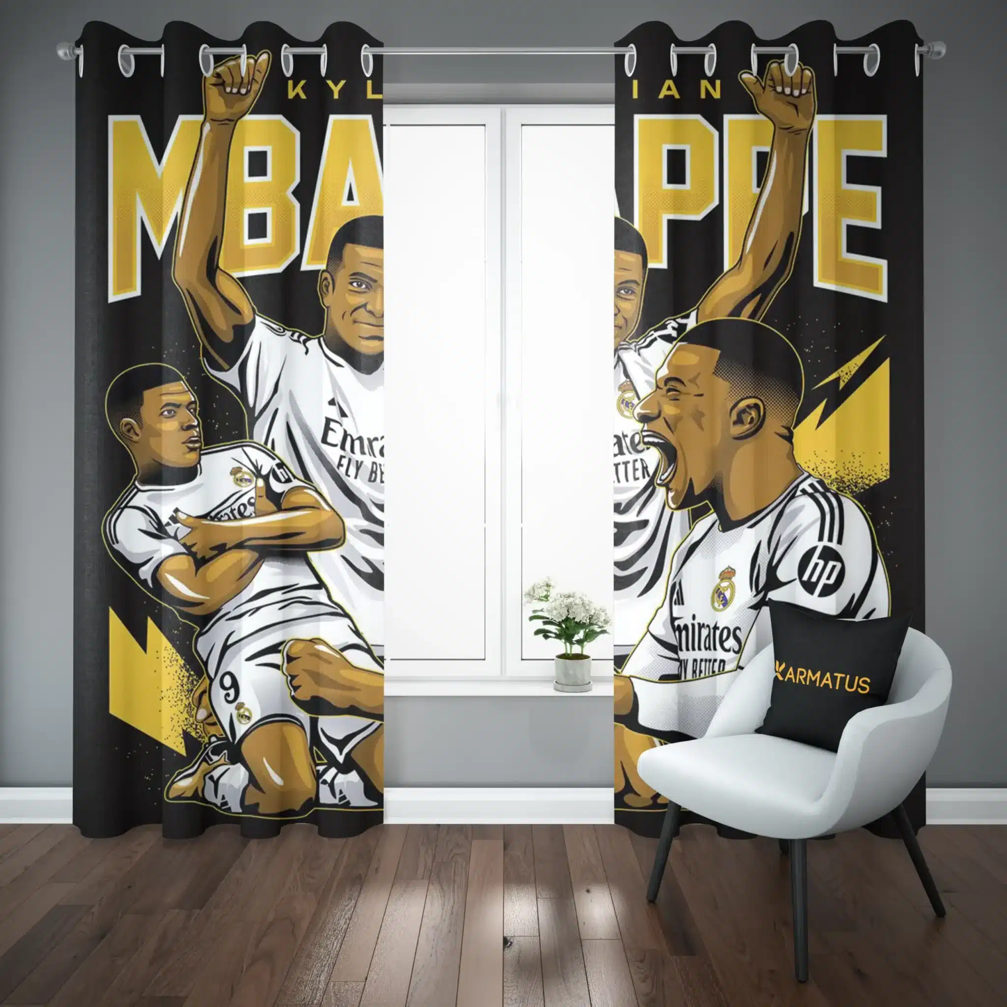 پرده پانچ کیلیان امباپه | کالکشن Football - مدل Kmb-002 3,499,000&Nbsp;تومان &Ndash; کارماتوس خرید پرده پانچ طرح کیلیان امباپه Kylian Mbappe - کارماتوس (پرده پانچ بازیکن فوتبال, پرده پانچی, دکوراسیون) از کرماتوس