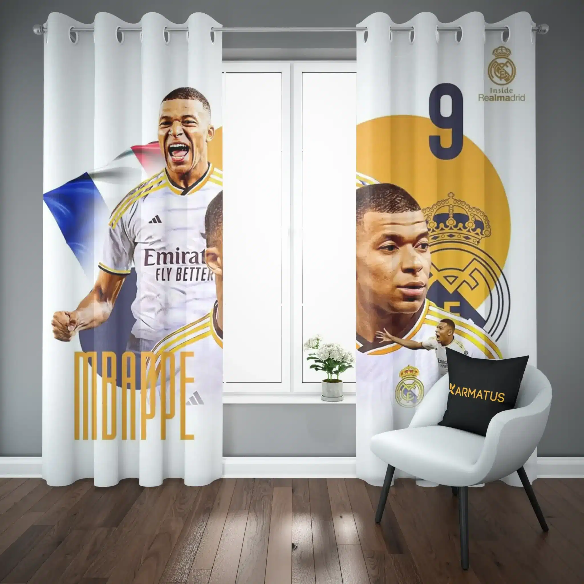 پرده پانچ کیلیان امباپه | کالکشن Football - مدل Kmb-008 3,499,000&Nbsp;تومان &Ndash; کارماتوس خرید پرده پانچ طرح کیلیان امباپه Kylian Mbappe - کارماتوس (پرده پانچ بازیکن فوتبال, پرده پانچی, دکوراسیون) از کرماتوس