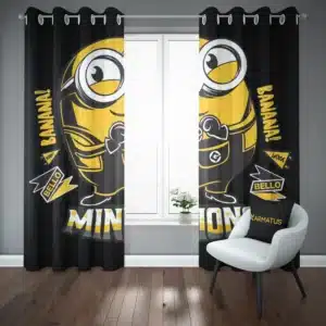 خرید پرده پانچ طرح انیمیشن مینیون ها Minions - کارماتوس (پرده پانچی, پرده پانچی انیمیشن, دکوراسیون) از کرماتوس