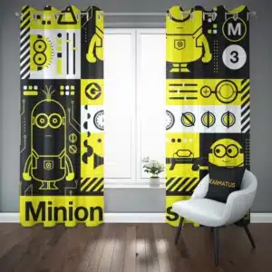 خرید پرده پانچ طرح انیمیشن مینیون ها Minions - کارماتوس (پرده پانچی, پرده پانچی انیمیشن, دکوراسیون) از کرماتوس
