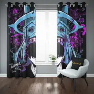 خرید پرده پانچ طرح انیمه تک رو Solo Leveling - کارماتوس (پرده پانچ انیمه, پرده پانچی, دکوراسیون) از کرماتوس