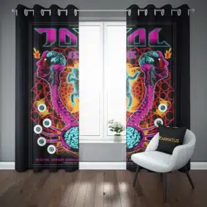 خرید خرید و قیمت پرده پانچ طرح گروه موسیقی تول Tool - کارماتوس (پرده پانچ گروه موسیقی, پرده پانچی, دکوراسیون) از کرماتوس