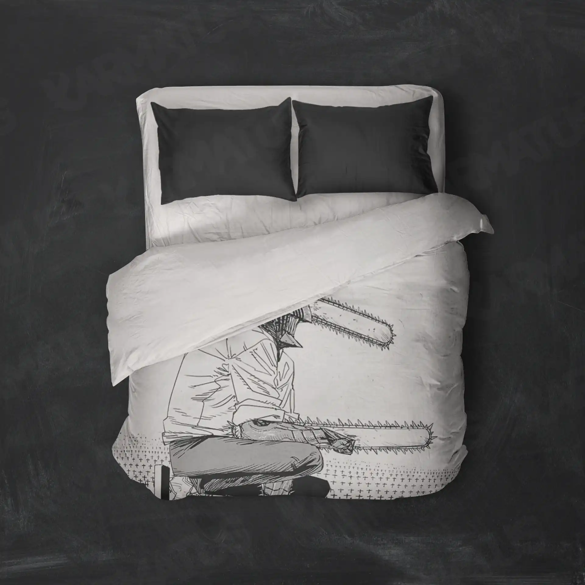 روتختی طرح مرد اره ای Chainsaw Man کد 5 5,900,000&Nbsp;تومان &Ndash; کارماتوس خرید روتختی طرح مرد اره ای Chainsaw Man یک و دو نفره - کارماتوس (دکوراسیون, روتختی, روتختی انیمه) از کرماتوس