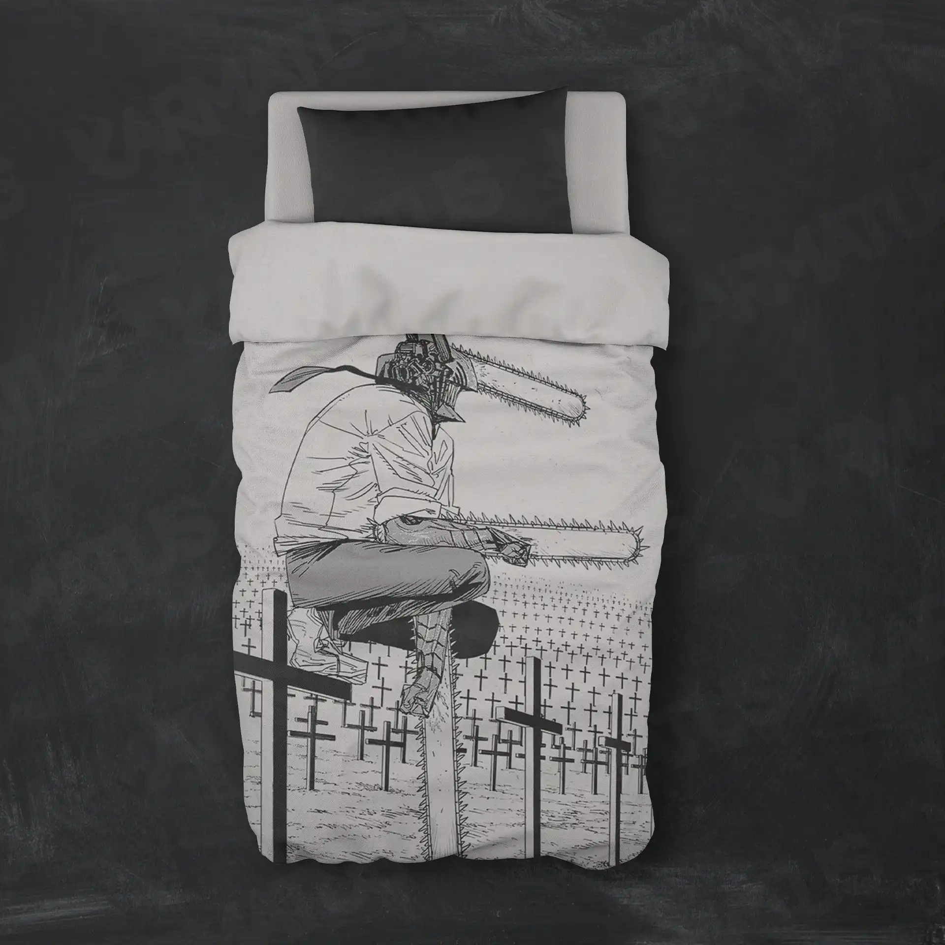 روتختی طرح مرد اره ای Chainsaw Man کد 5 5,900,000&Nbsp;تومان &Ndash; کارماتوس روتختی طرح مرد اره ای Chainsaw Man یک و دو نفره - کارماتوس