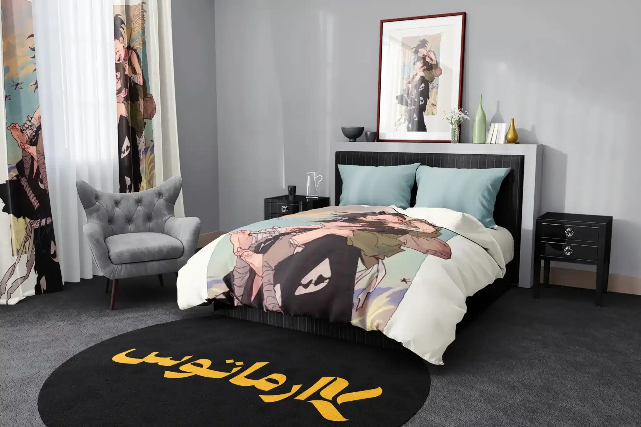 روتختی طرح دورورو Dororo کد 2 5,900,000&Nbsp;تومان &Ndash; کارماتوس روتختی طرح دورورو Dororo یک و دو نفره کارماتوس