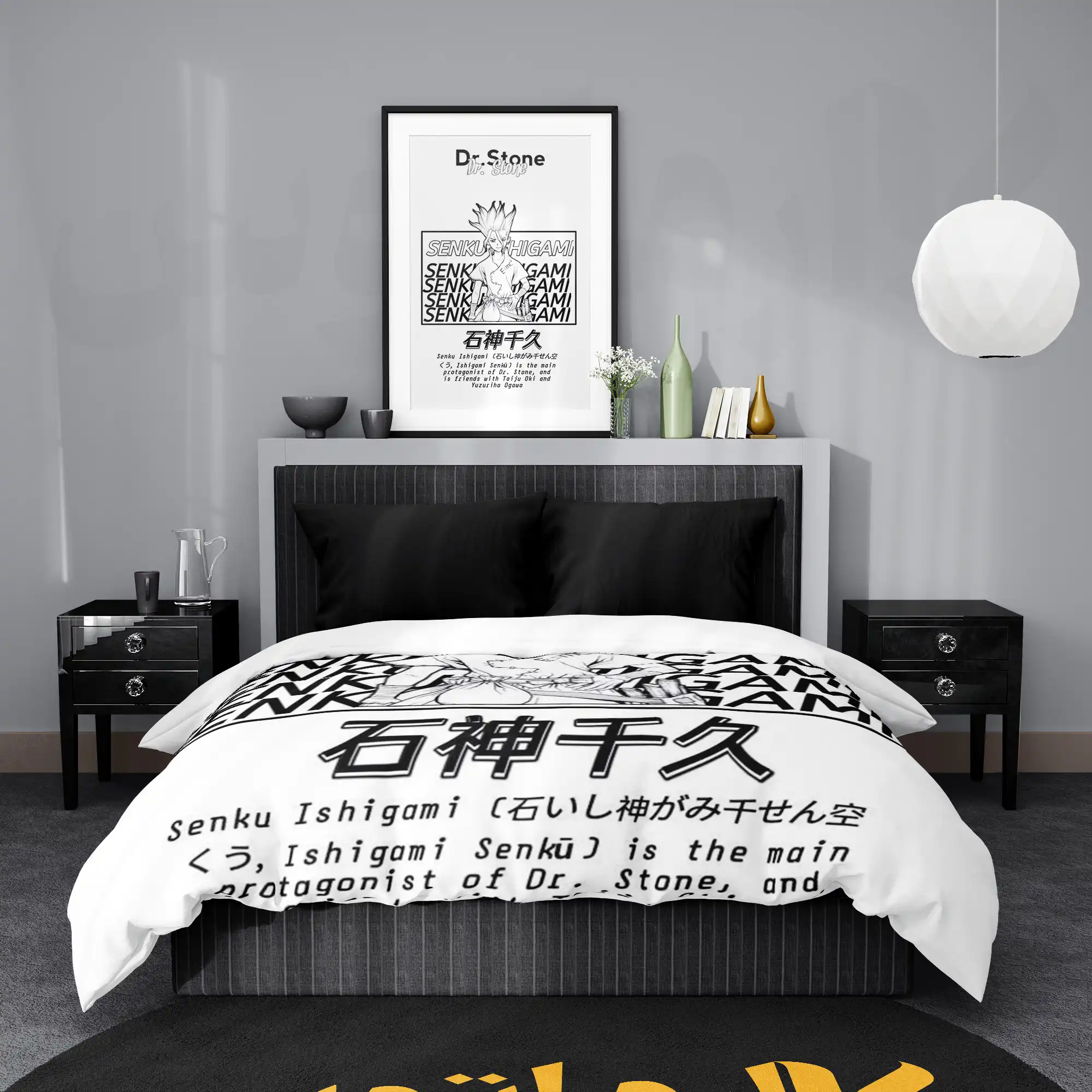 روتختی طرح دکتر استون Dr Stone کد 1 5,900,000&Nbsp;تومان &Ndash; کارماتوس روتختی طرح دکتر استون Dr Stone یک و دو نفره کارماتوس