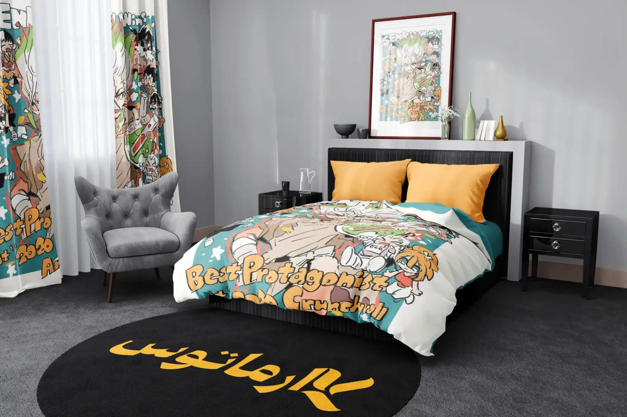 روتختی طرح دکتر استون Dr Stone کد 5 5,900,000&Nbsp;تومان &Ndash; کارماتوس روتختی طرح دکتر استون Dr Stone یک و دو نفره کارماتوس