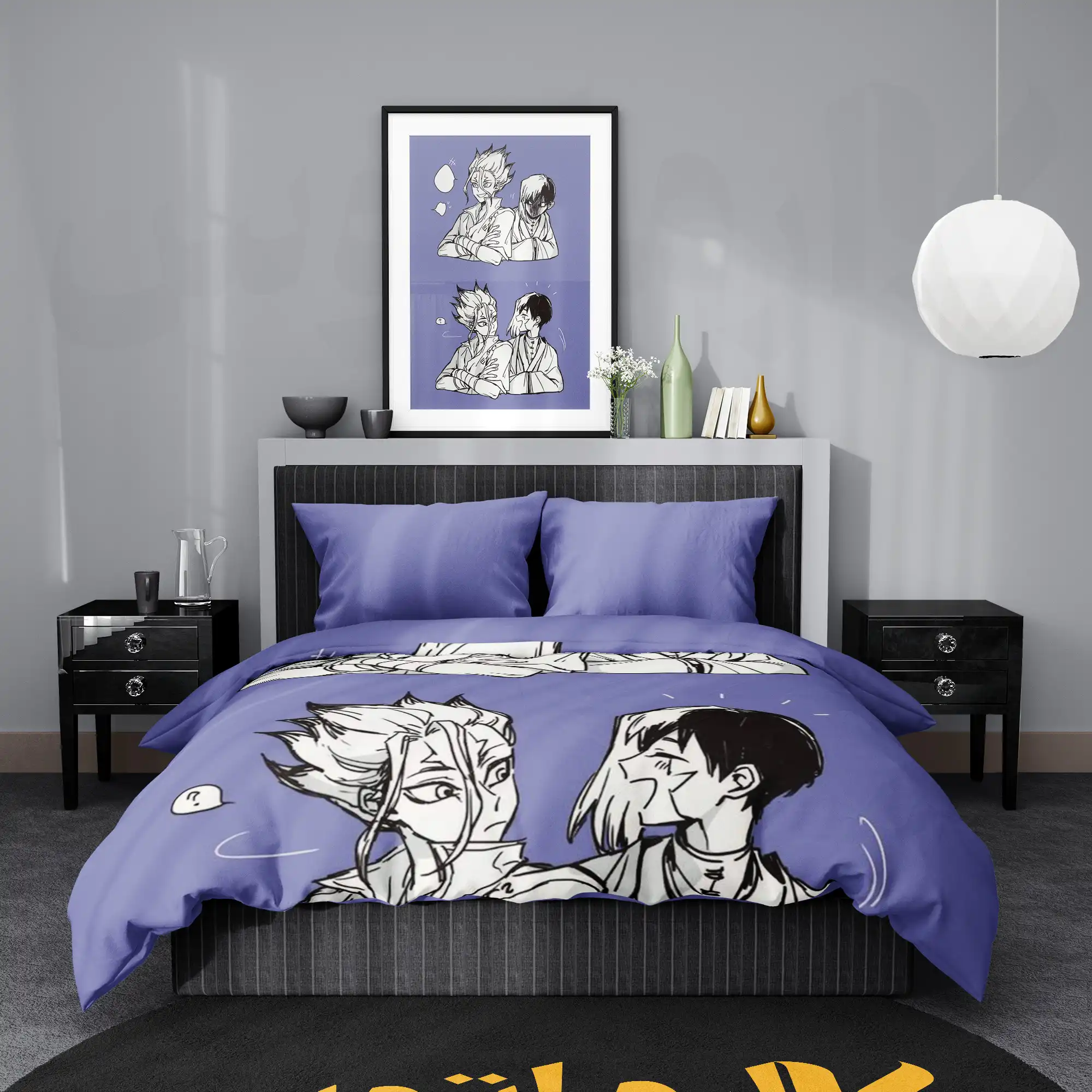 روتختی طرح دکتر استون Dr Stone کد 8 5,900,000&Nbsp;تومان &Ndash; کارماتوس روتختی طرح دکتر استون Dr Stone یک و دو نفره کارماتوس