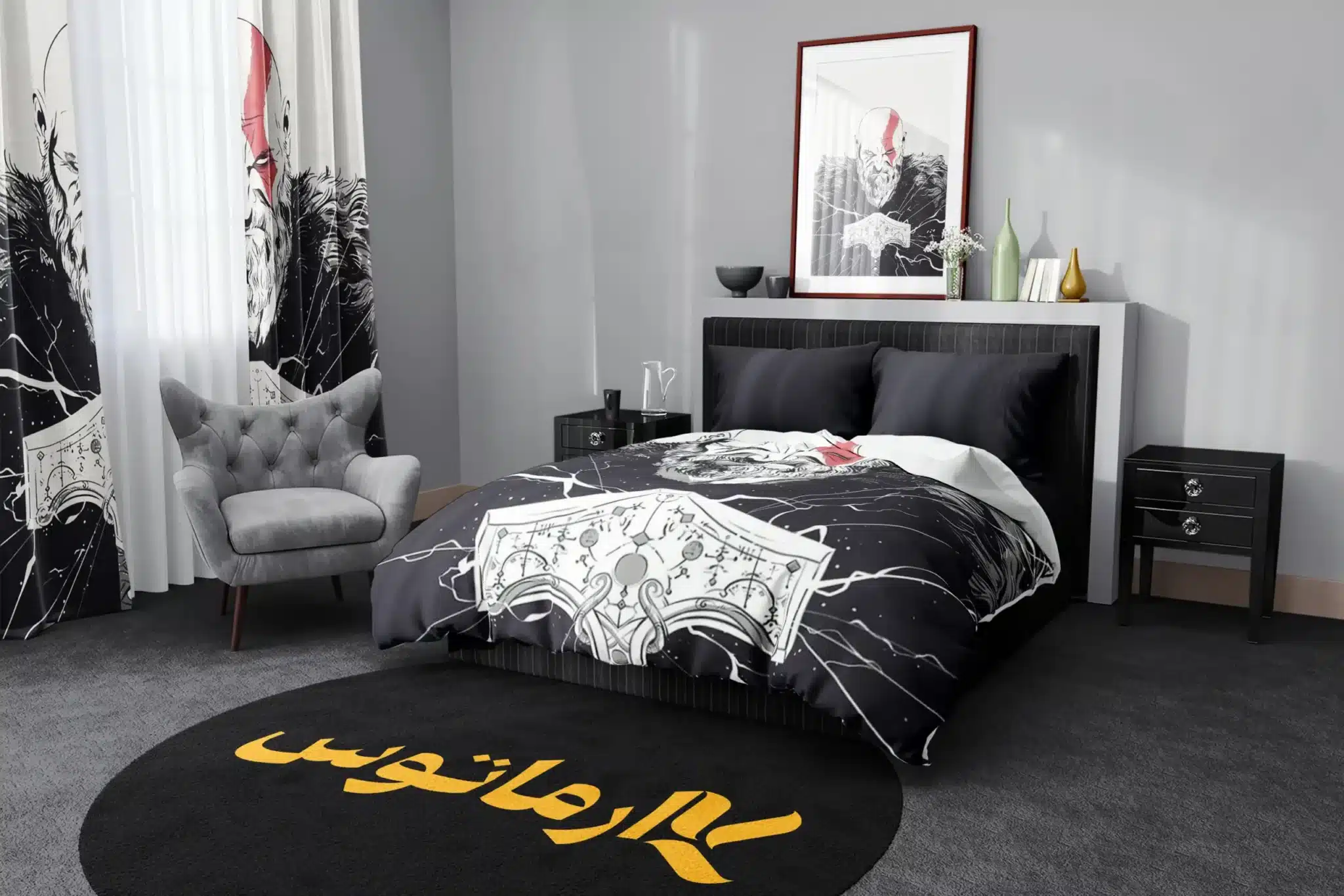 روتختی طرح گاد آف وار God Of War کد 1 5,900,000&Nbsp;تومان &Ndash; کارماتوس روتختی طرح گاد آف وار God Of War یک و دو نفره کارماتوس