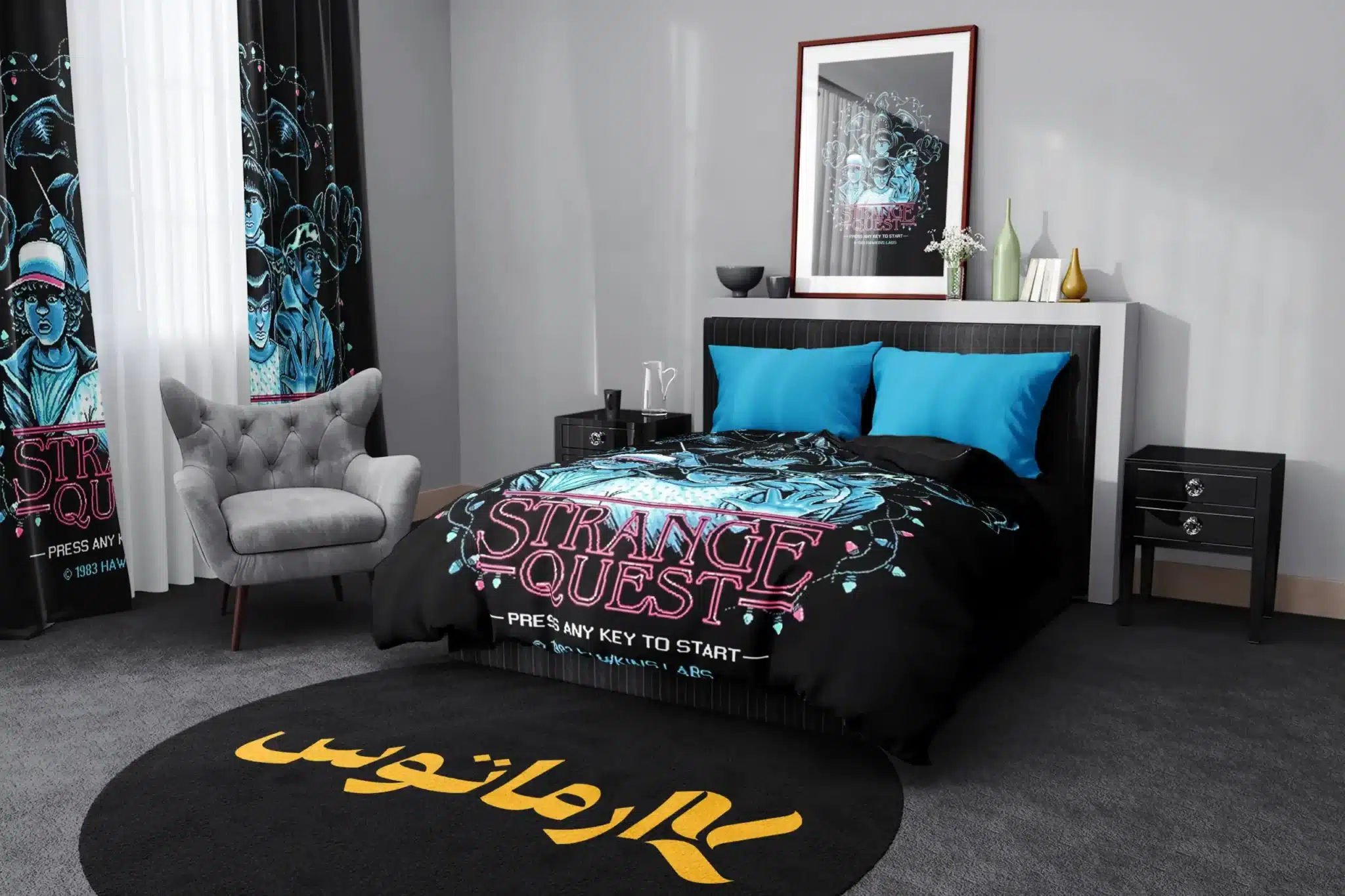 روتختی طرح چیز های عجیب Stranger Things کد 7 5,900,000&Nbsp;تومان &Ndash; کارماتوس روتختی طرح چیز های عجیب Stranger Things یک و دو نفره کارماتوس