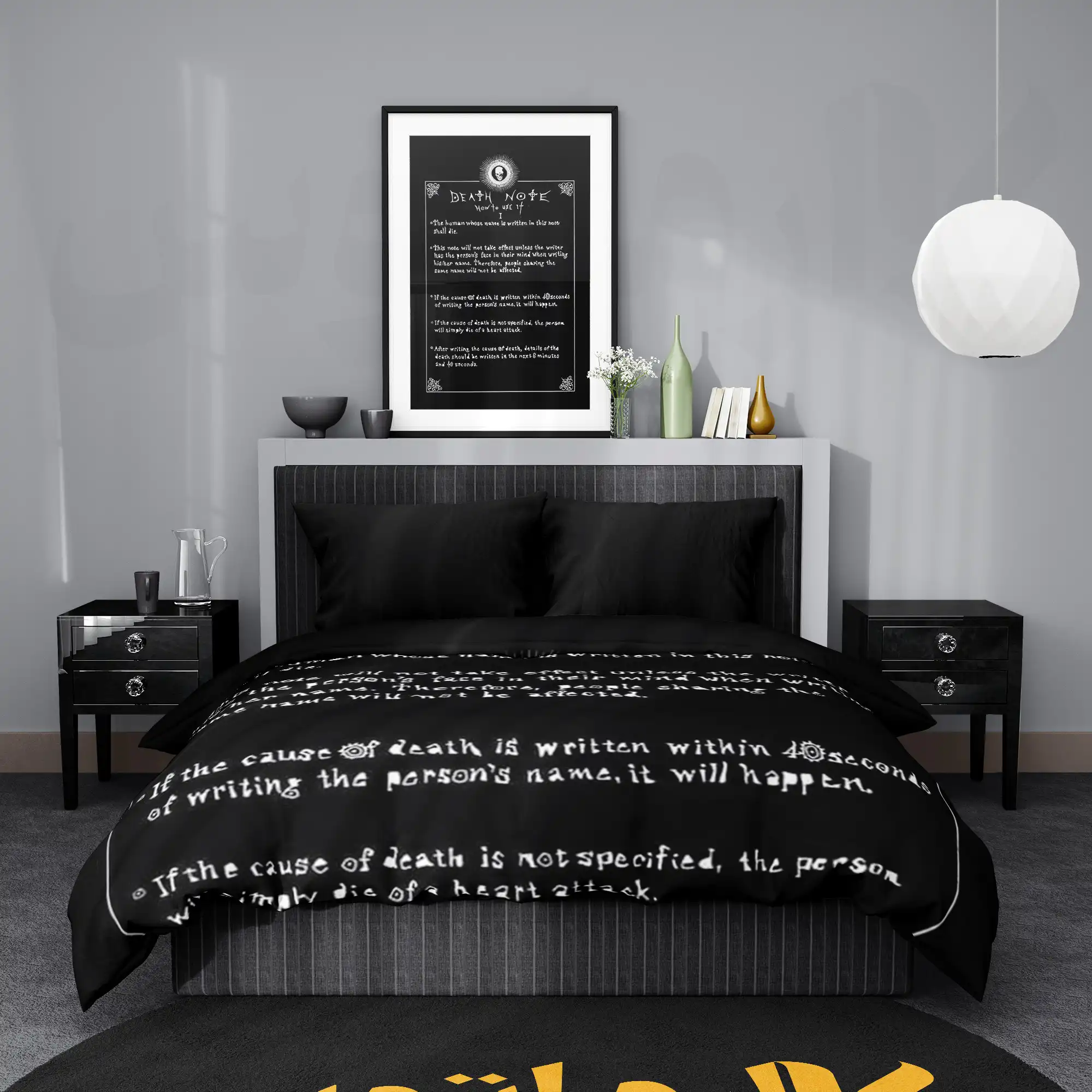 روتختی طرح دفترچه مرگ Death Note کد 3 5,900,000&Nbsp;تومان &Ndash; کارماتوس روتختی طرح دفترچه مرگ Death Note یک و دو نفره - کارماتوس