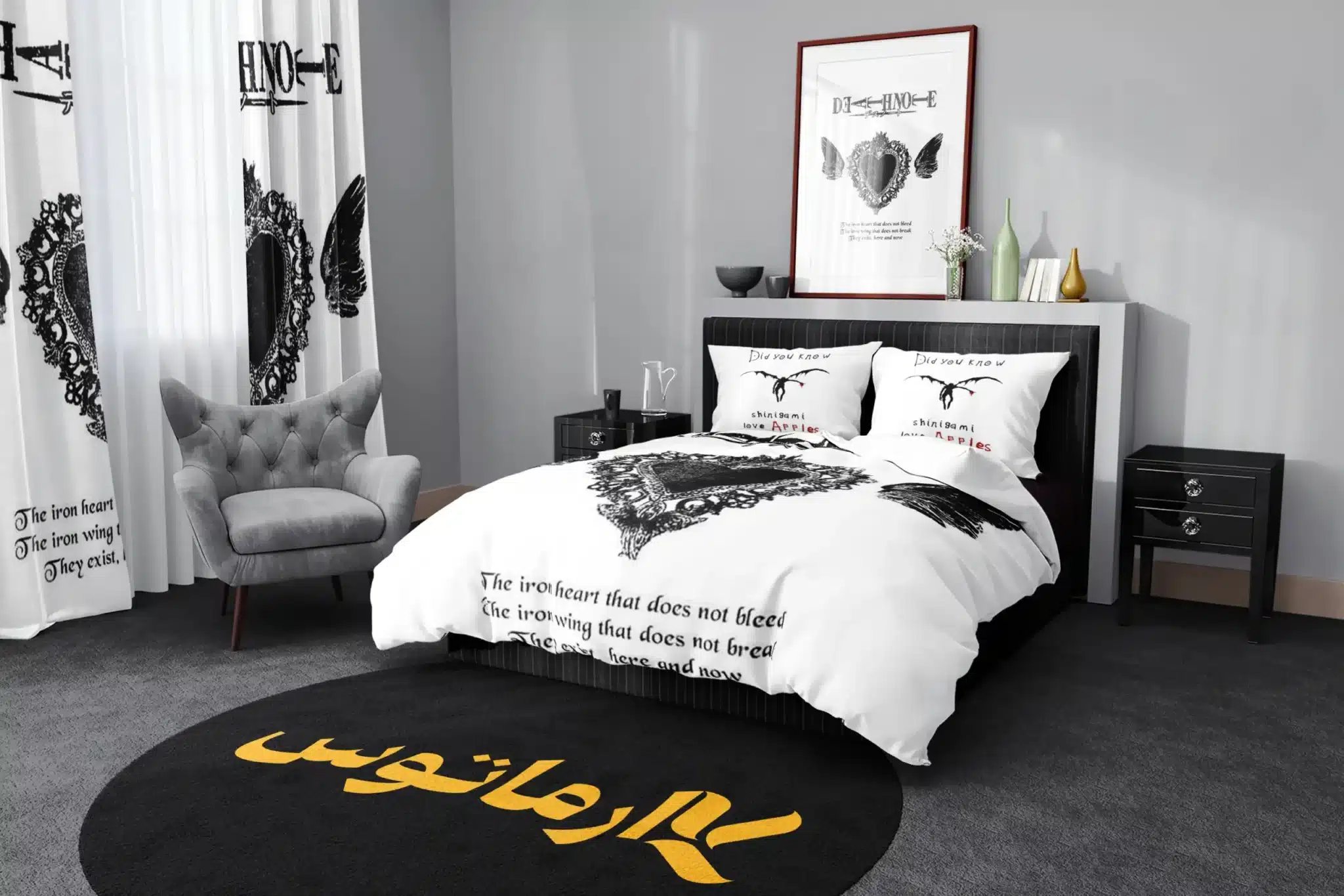 روتختی طرح دفترچه مرگ Death Note کد 5 5,900,000&Nbsp;تومان &Ndash; کارماتوس روتختی طرح دفترچه مرگ Death Note یک و دو نفره - کارماتوس