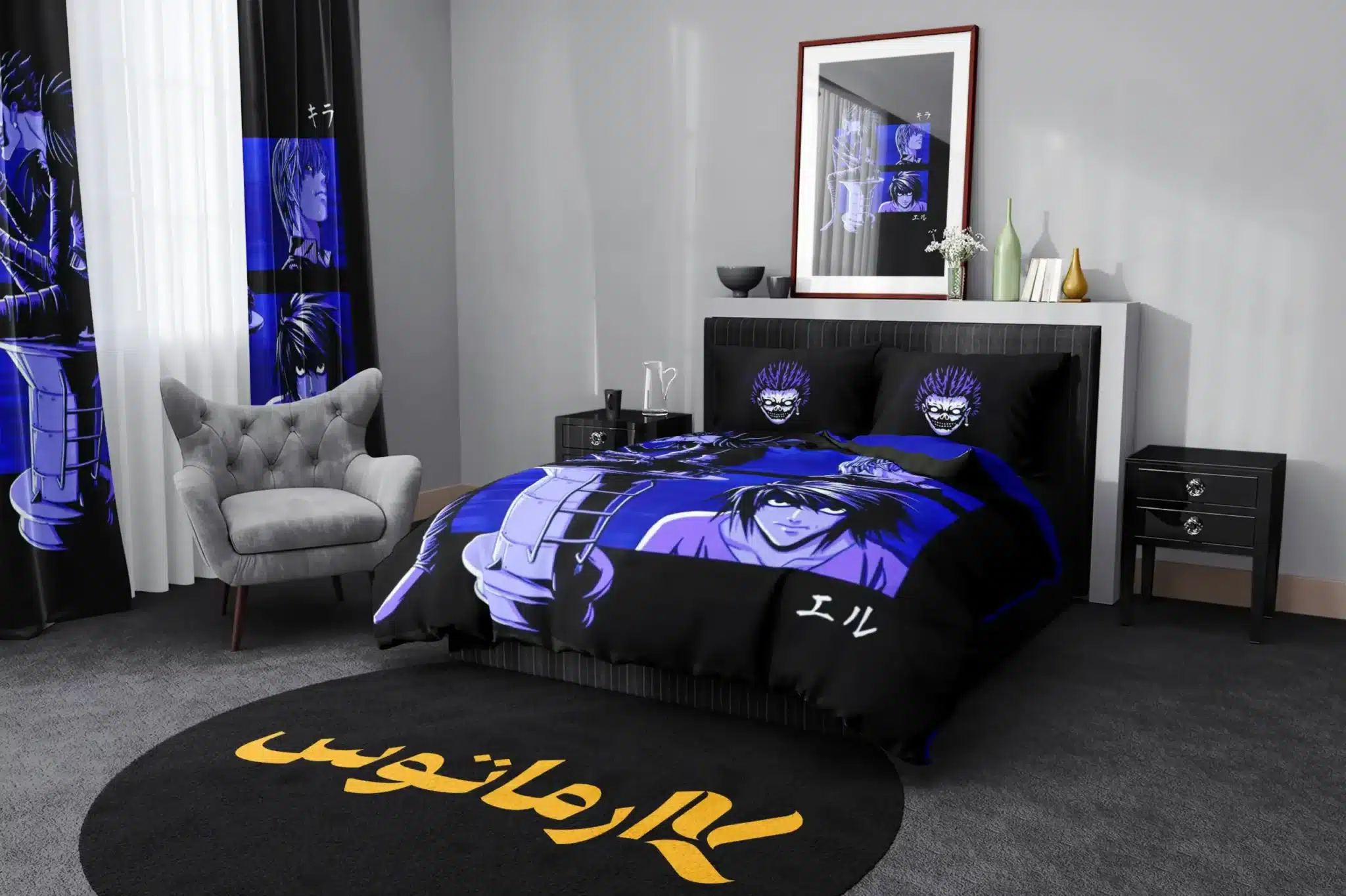 روتختی طرح دفترچه مرگ Death Note کد 9 5,900,000&Nbsp;تومان &Ndash; کارماتوس روتختی طرح دفترچه مرگ Death Note یک و دو نفره - کارماتوس