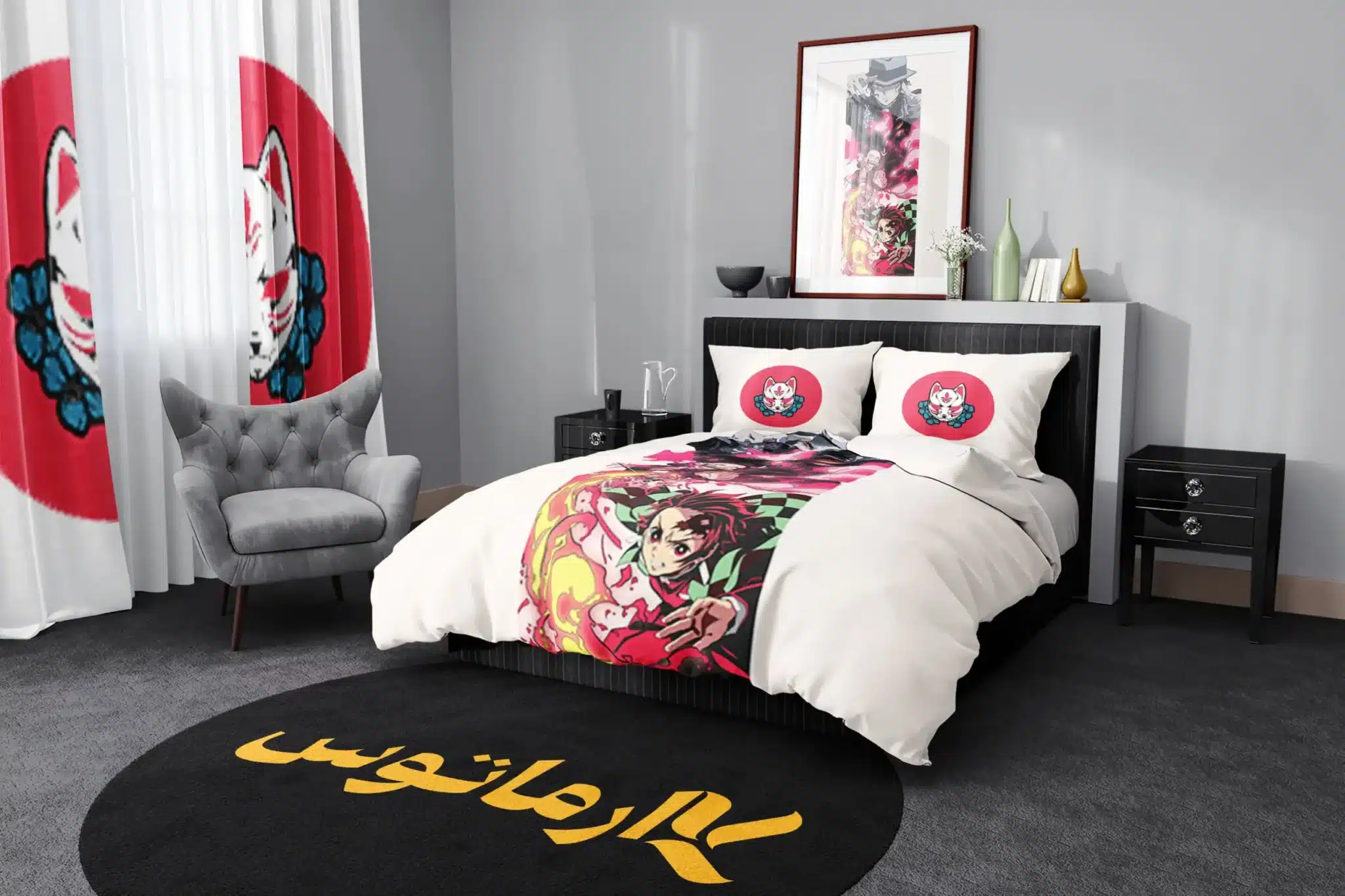 روتختی طرح شیطان کش Demon Slayer کد 5 5,900,000&Nbsp;تومان &Ndash; کارماتوس روتختی طرح شیطان کش Demon Slayer یک و دو نفره کارماتوس