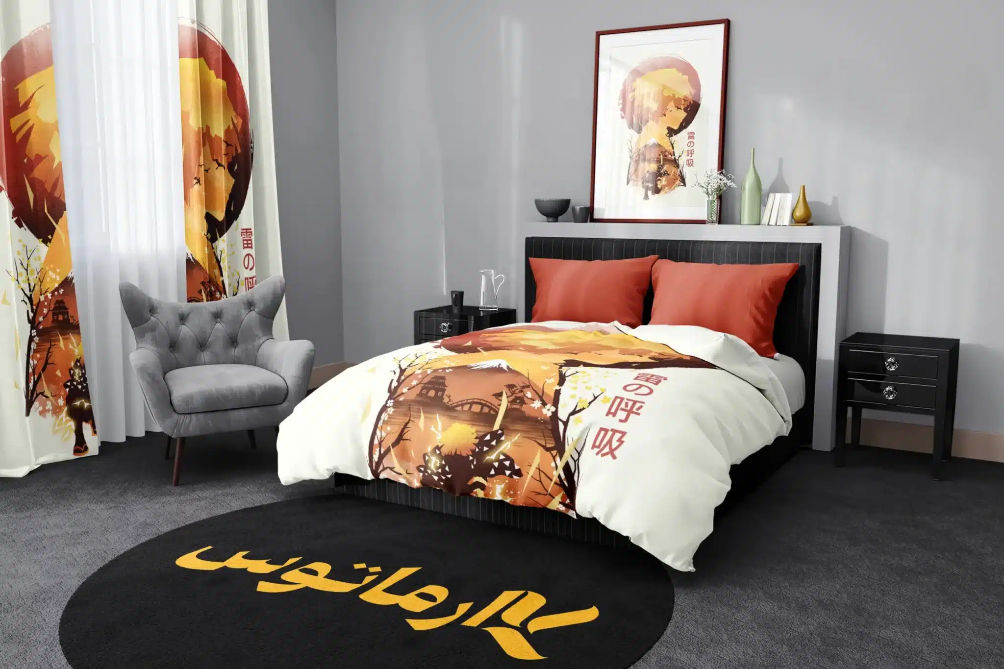 روتختی طرح شیطان کش Demon Slayer کد 8 5,900,000&Nbsp;تومان &Ndash; کارماتوس روتختی طرح شیطان کش Demon Slayer یک و دو نفره کارماتوس