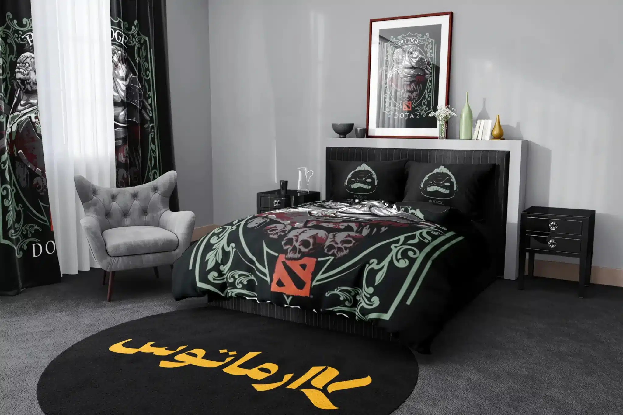 روتختی طرح دوتا دو Dota 2 کد 3 5,900,000&Nbsp;تومان &Ndash; کارماتوس روتختی طرح دوتا دو Dota 2 یک و دو نفره کارماتوس