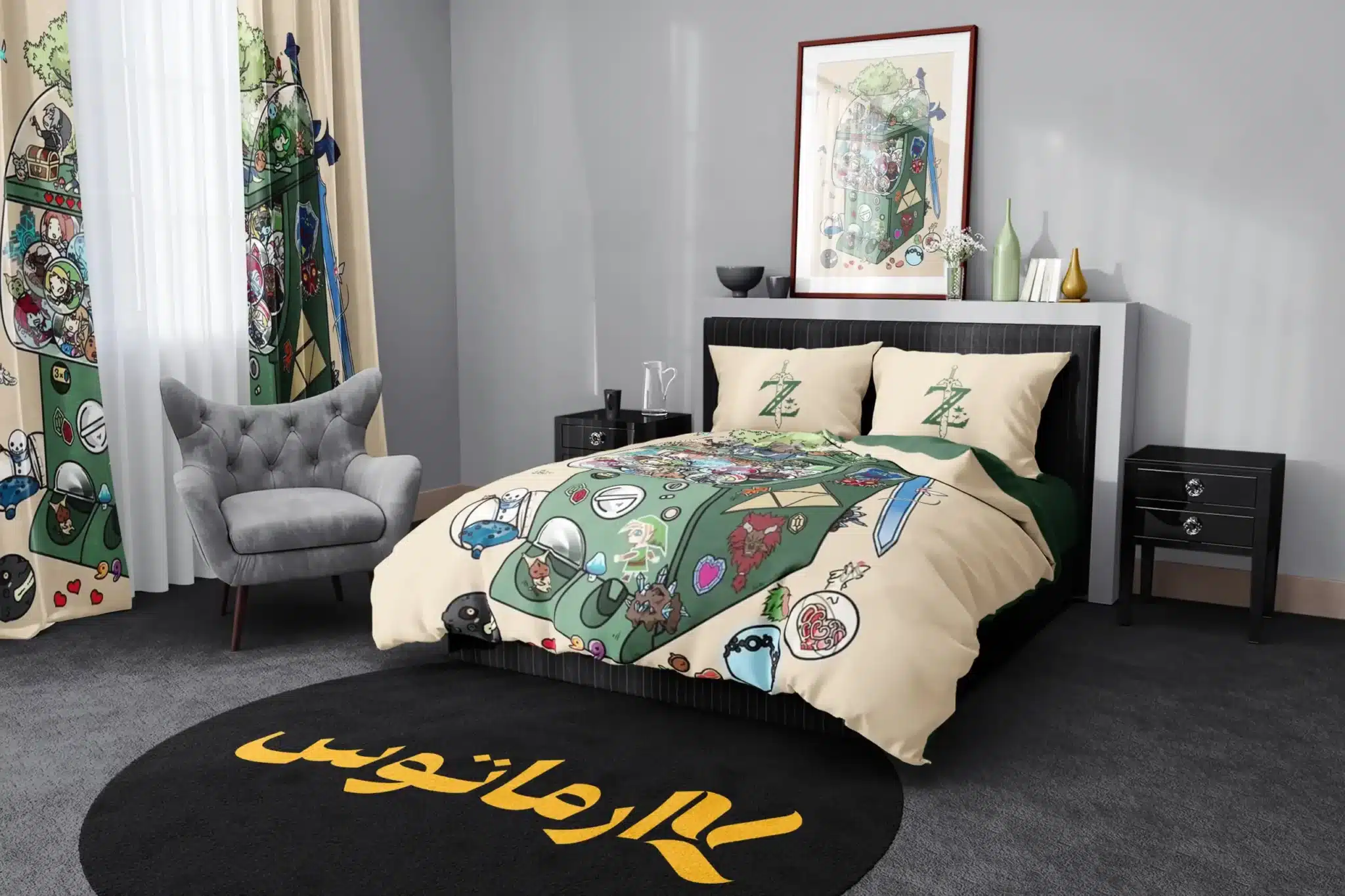 روتختی طرح افسانه زلدا Legend Of Zelda کد 2 5,900,000&Nbsp;تومان &Ndash; کارماتوس روتختی طرح افسانه زلدا Legend Of Zelda یک و دو نفره کارماتوس