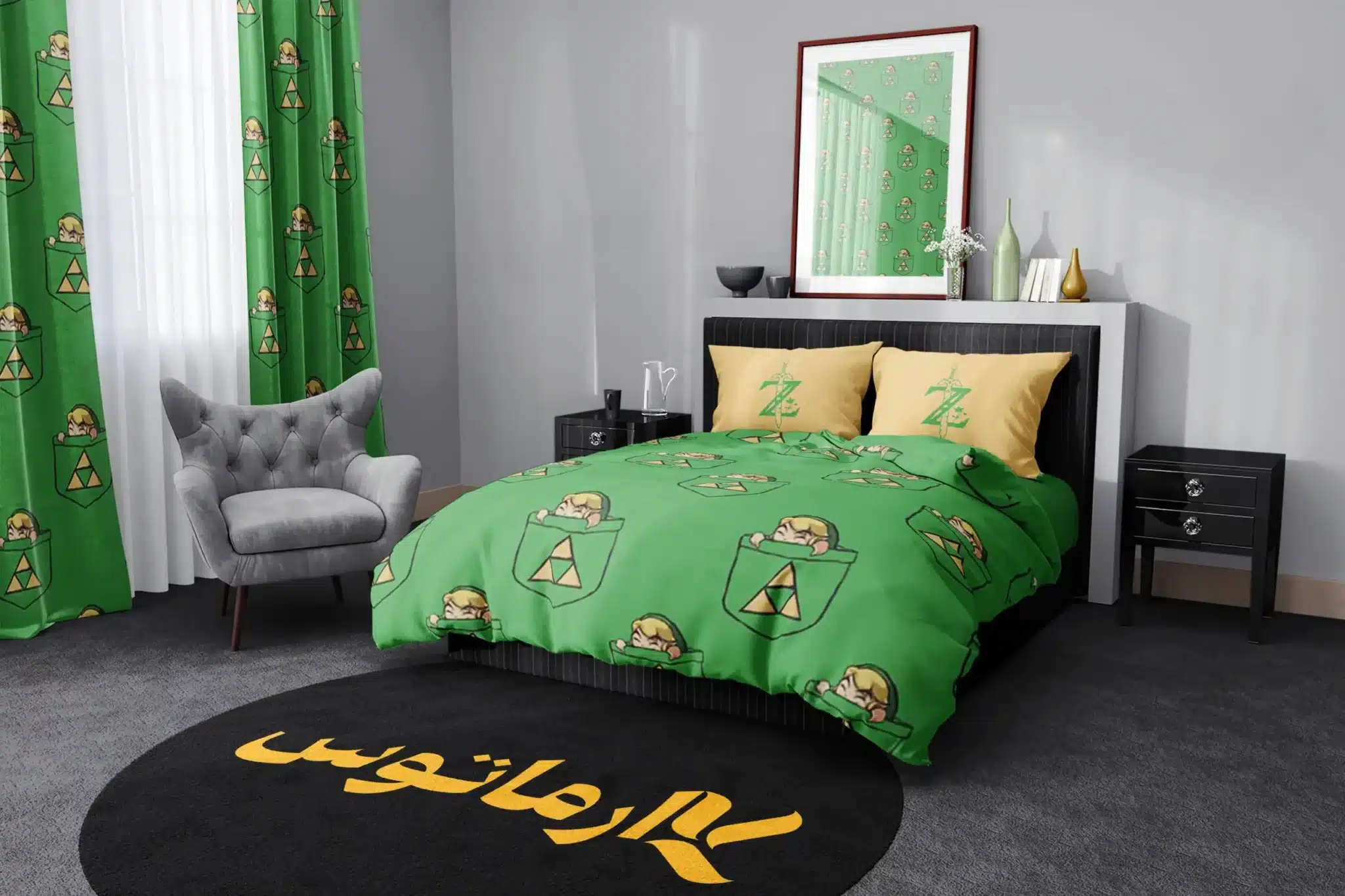 روتختی طرح افسانه زلدا Legend Of Zelda کد 6 5,900,000&Nbsp;تومان &Ndash; کارماتوس روتختی طرح افسانه زلدا Legend Of Zelda یک و دو نفره کارماتوس