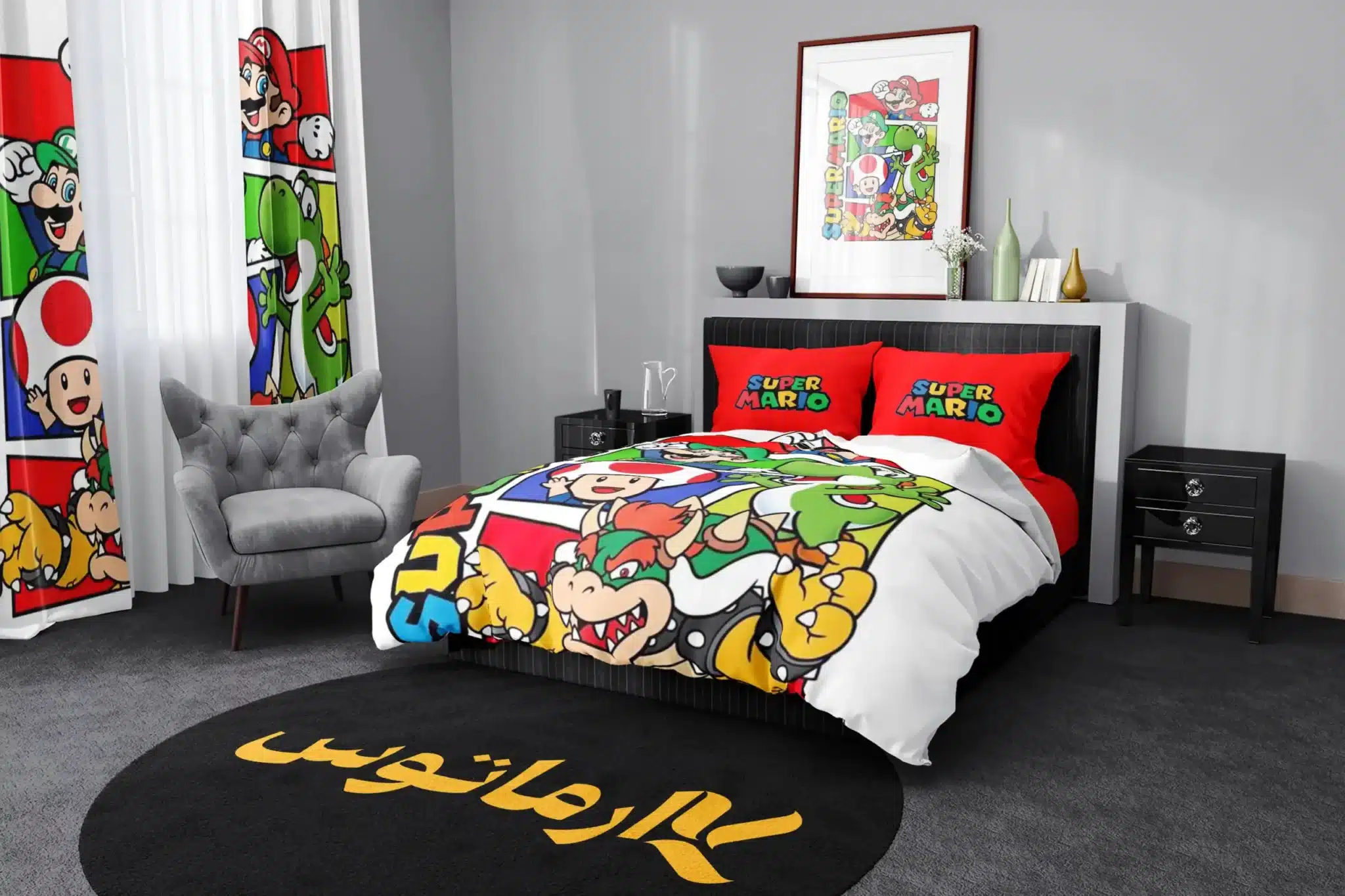 روتختی طرح سوپر ماریو Super Mario کد 5 5,900,000&Nbsp;تومان &Ndash; کارماتوس روتختی طرح سوپر ماریو Super Mario یک و دو نفره کارماتوس