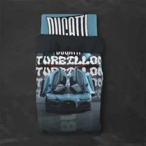 خرید روتختی طرح بوگاتی Bugatti یک و دو نفره - کارماتوس (دکوراسیون, روتختی, روتختی ماشین) از کرماتوس