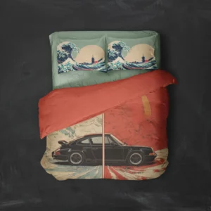 خرید روتختی طرح پورشه Porsche یک و دو نفره - کارماتوس (دکوراسیون, روتختی, روتختی ماشین) از کرماتوس