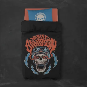 خرید روتختی طرح هارلی دیویدسون  Harley Davidsonیک و دو نفره - کارماتوس (دکوراسیون, روتختی, روتختی موتور سیکلت) از کرماتوس