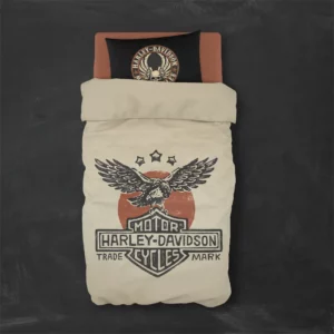 خرید روتختی طرح هارلی دیویدسون  Harley Davidsonیک و دو نفره - کارماتوس (دکوراسیون, روتختی, روتختی موتور سیکلت) از کرماتوس